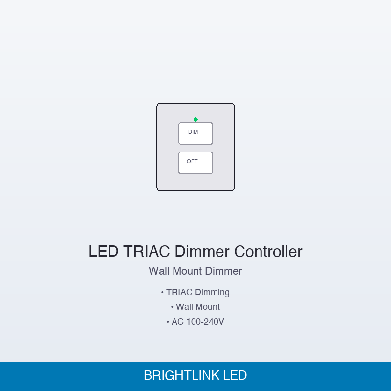 LED TRIAC Dimmer Controller Wall Mount